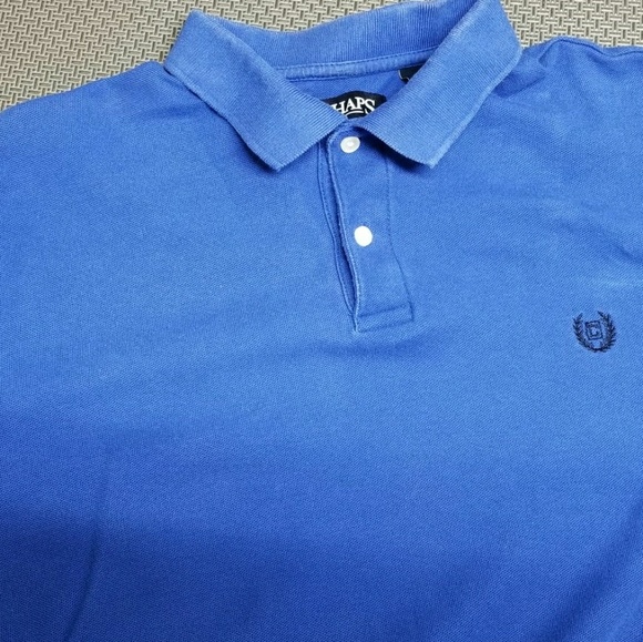 Ralph Lauren Chaps XLG Blue Polo Shirt - Picture 5 of 5